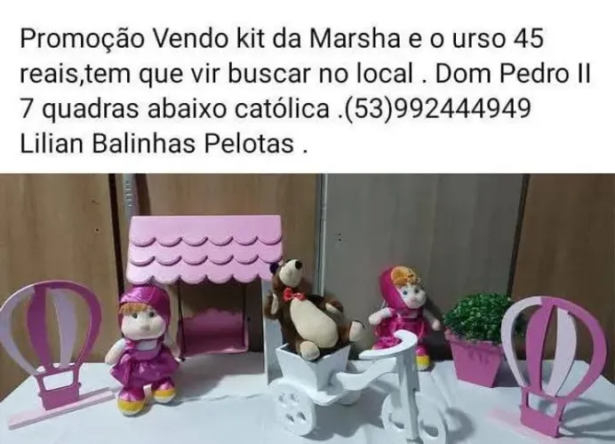 kit marscha e o urso