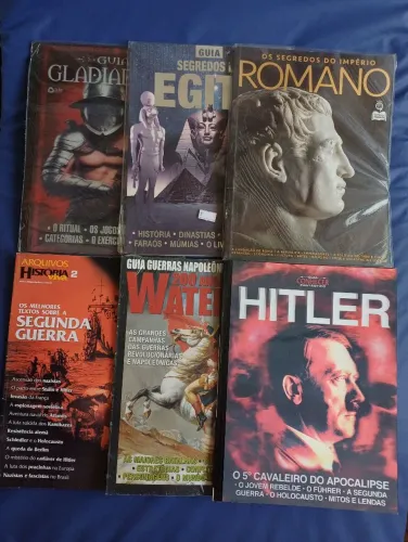 Lote 6 Revistas de História imperdível para colecionadores