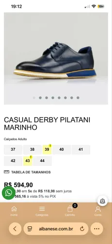 Sapato casual albanese
