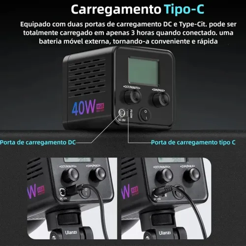 Luz de RGB 40w