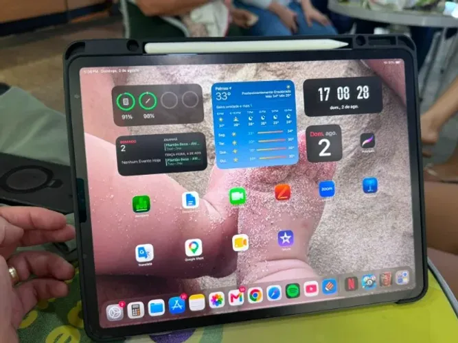 iPad Pro 12,9 + Caneta e Capa