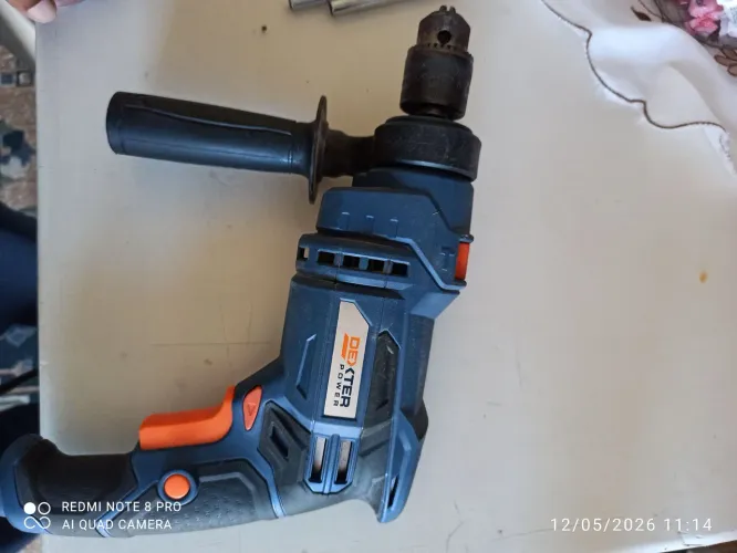 Furadeira de Impacto Elétrica Dexter 500w Perfura Madeira e Metal