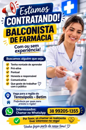 Balconista de Farmácia