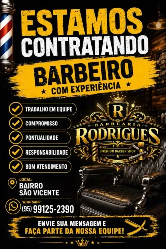 Contrata-se Barbeiro 