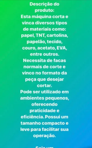 Máquina de corte e vinco