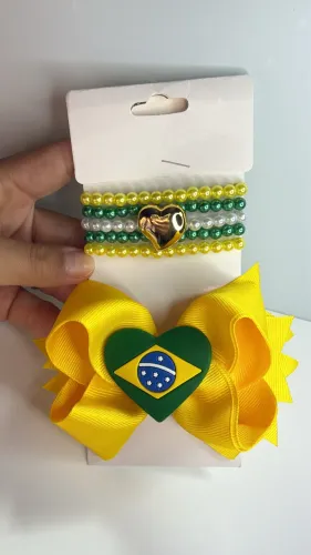 Conjunto Laço e pulseira Copa