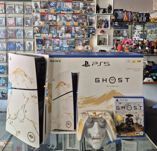 PS 5 Edição Ghost of yotei Novo+jogo mídia física