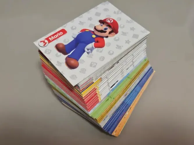 Lote 340 Cards Super Mario Trading Card Collection Panini