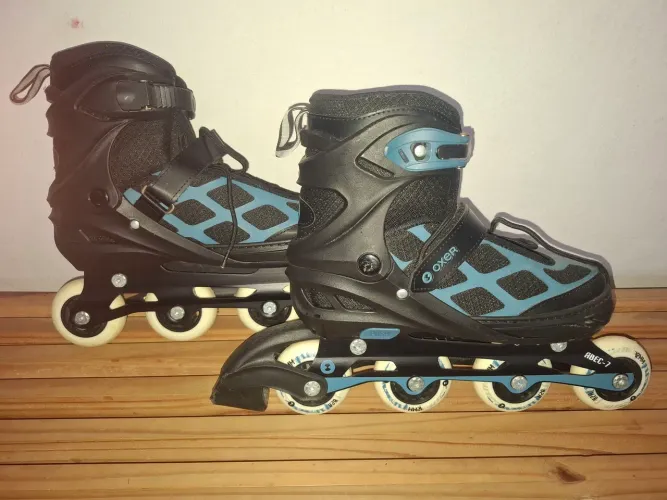 Patins Oxer Preto e Azul 37/40