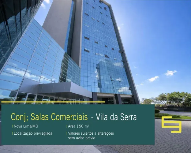 Conjunto de Salas Comerciais disponível para venda no bairro Vila da Serra em Nova Lima/MG