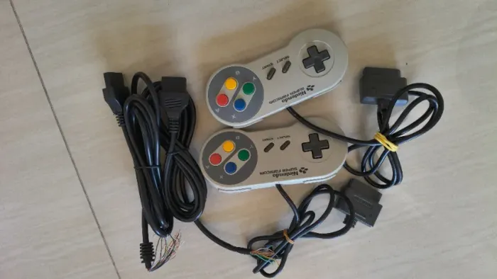 Controles de SNES e Cabos DB 15 Neo Geo