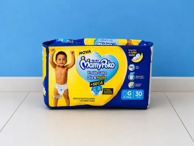 Fraldas MamyPoko Tam:G por 53 R$ pacote, veja na descrição