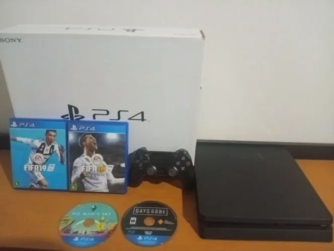 Play 4 slim, não aceito oferta, R$ 1.100,00