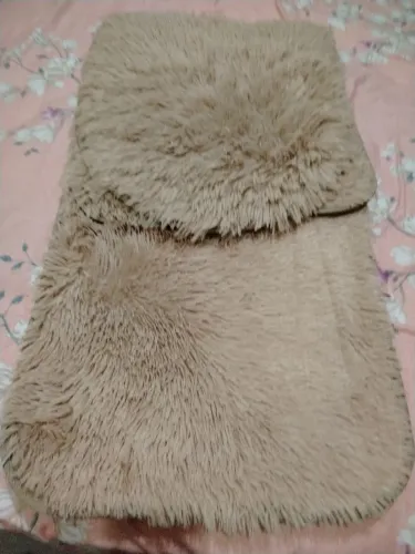 Jogo tapete banheiro peludo