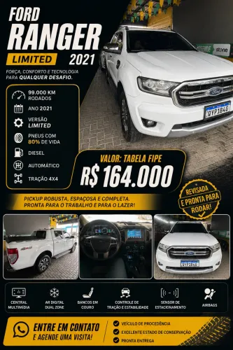 Ford Ranger Limited 3.2 20V 4X4 CD Aut. Dies. 2021