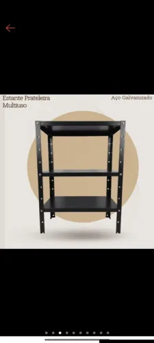 Estante multiuso 3 prateleiras de aço