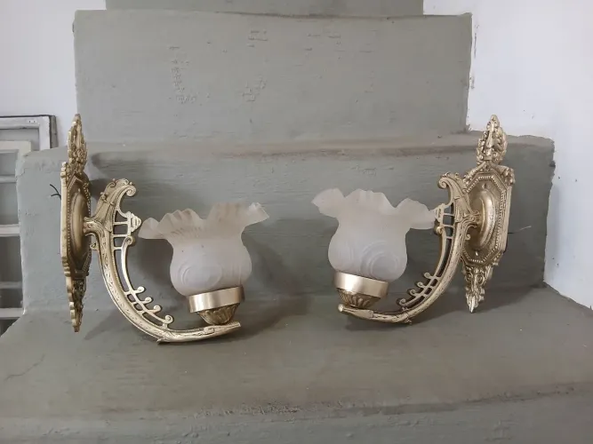 Par de arandelas em bronze