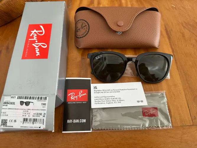 Ray-Ban RB4383L Polarizado Original - Novo, Nunca Usado, Completo