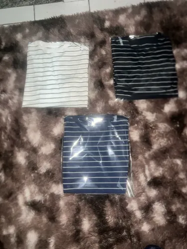 Camiseta Listrada Premium Padrão Zara - Malha Peruana