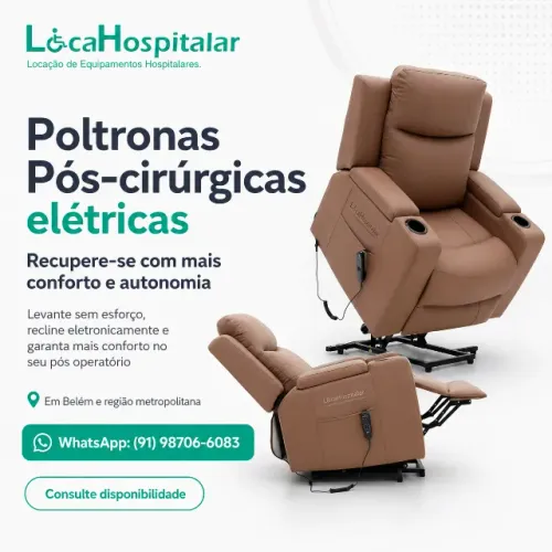 Poltrona pós cirúrgica - Aluguel