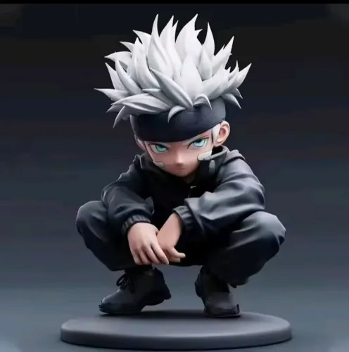 Boneco estatueta Anime Jujutsu Kaisen Satoru Gojo.