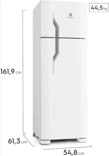 Geladeira Electrolux Cycle Defrost 260L Super Freezer Duplex Branca