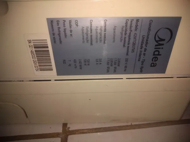 Ar condicionado Midea 7000