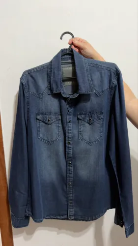 Camisa Jeans Masculina - Tam P