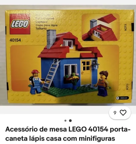 Lego casa porta lápis
