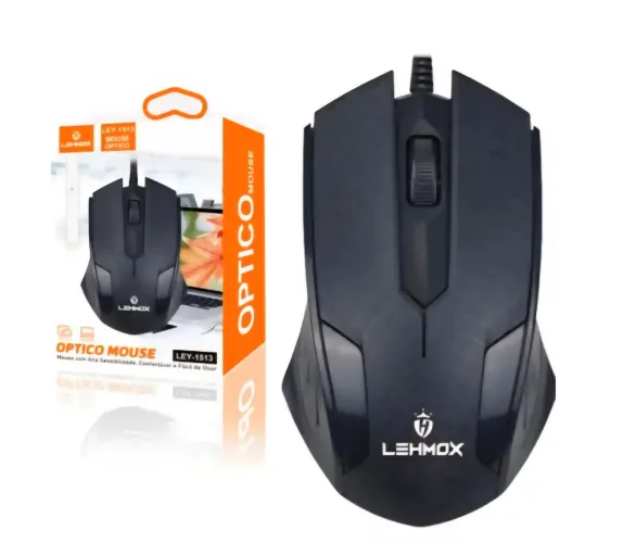 Mouse Óptico com Fio Usb 3 Botões