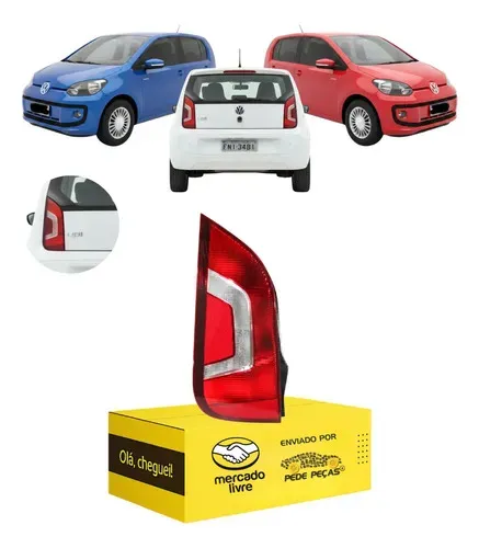 Lanterna Traseira Vw Up 2014 2015 2016 2017 Cristal Le Esquerdo/motorista