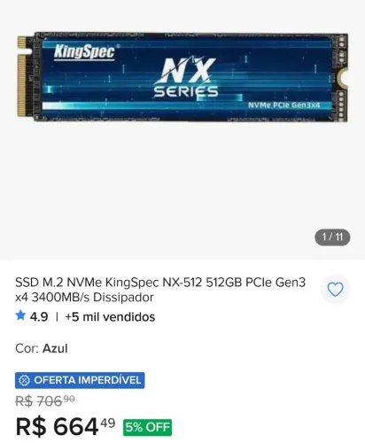 SSD. M.2 GEN 3X4 KINGSPEC