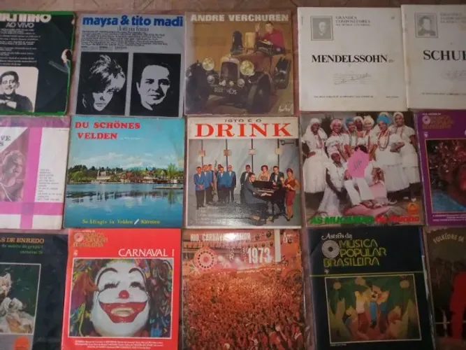 Discos de Vinil Antigos Diversos