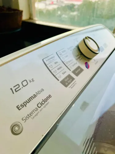 Máquina de Lavar Panasonic 12kg Cesto Inox - Excelente Estado