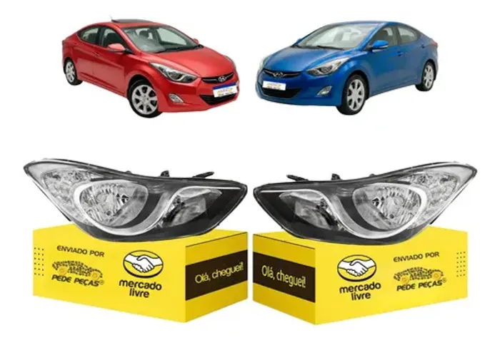 Par Farol Sinaleira Elantra 2011 12 13 14 15 2016 Manual Ambos Lados