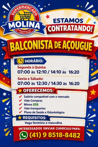 balconista de açougue- candidatos da regiao do jardim cruzeiro