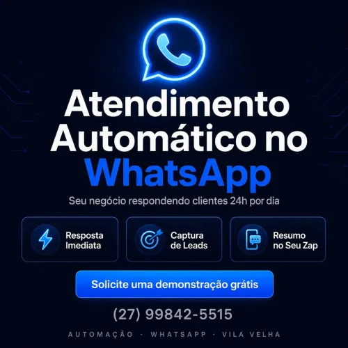 Chatbot para WhatsApp - Atendimento automático 24h para seu negócio