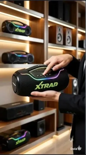 Caixa de Som Asha Sound Bass Xtrad 200w RGB (Cinza)