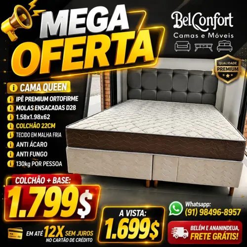 CAMA QUEEN OFERTA 1.699$ A VISTA