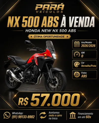 HONDA NEW NX 500 ABS À VENDA