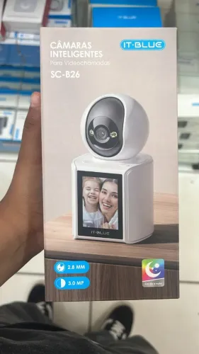 CÂMERA INTELIGENTE IT-BLUE SC-B26 - Wi-Fi com Visão Colorida Dia e Noite
