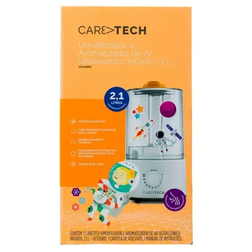 Umidificador e Aromatizador de Ar Infantil Caretech 2,1L (PROMOÇÃO)