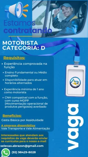 Motorista categoria D