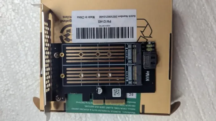 Turbine seu PC Adaptador M.2 PCIe 4.0 X4 para um SSD M.2 NVMe e um SSD M.2 SATA,