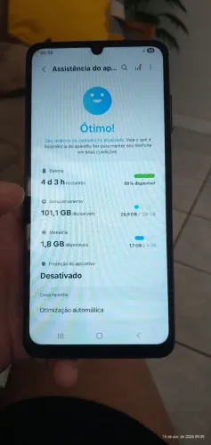 Galaxy AO6 128 GB de memória interna