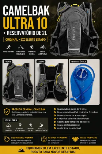 CamelBak Ultra 10 Original + Reservatório CamelBak 2L ?