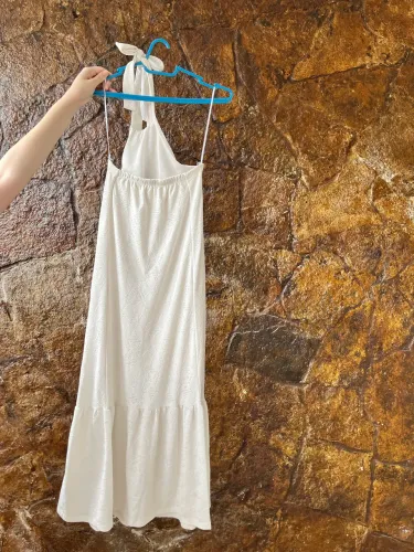 Vestido longo branco Renner