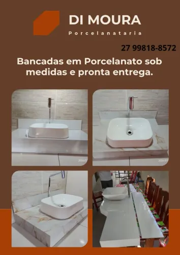 Promoção - Fabricamos bancadas em porcelanato sobre medida