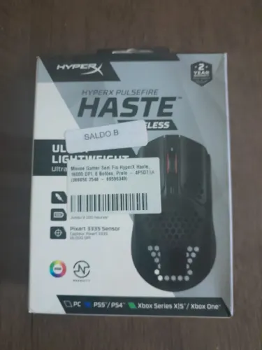 Mouse Gamer Sem Fio HyperX Haste