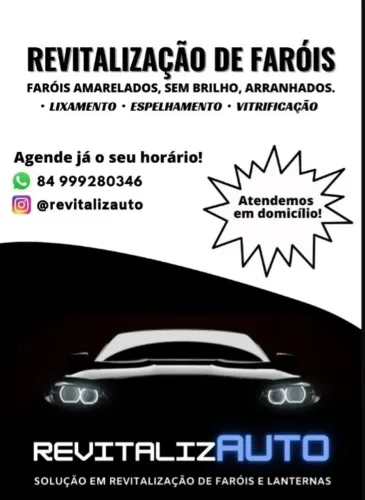 REVITALIZAÇÃO E VITRIFICAÇÃO DE FARÓIS VITRIFICA